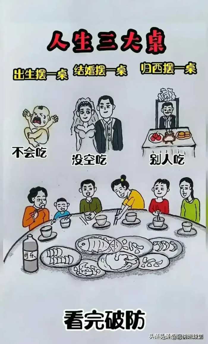 夫妻的一生，看完我落泪了。你看懂了吗？生活漫画，太现实了