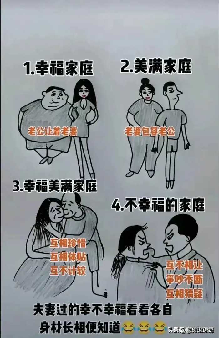 夫妻的一生，看完我落泪了。你看懂了吗？生活漫画，太现实了